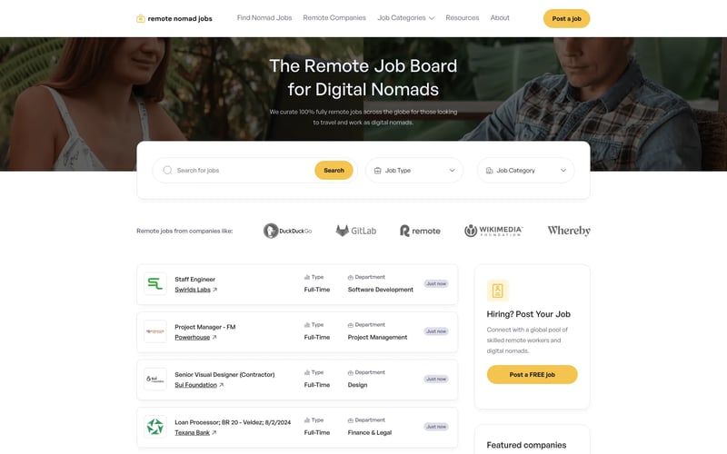 Remote Nomad Jobs