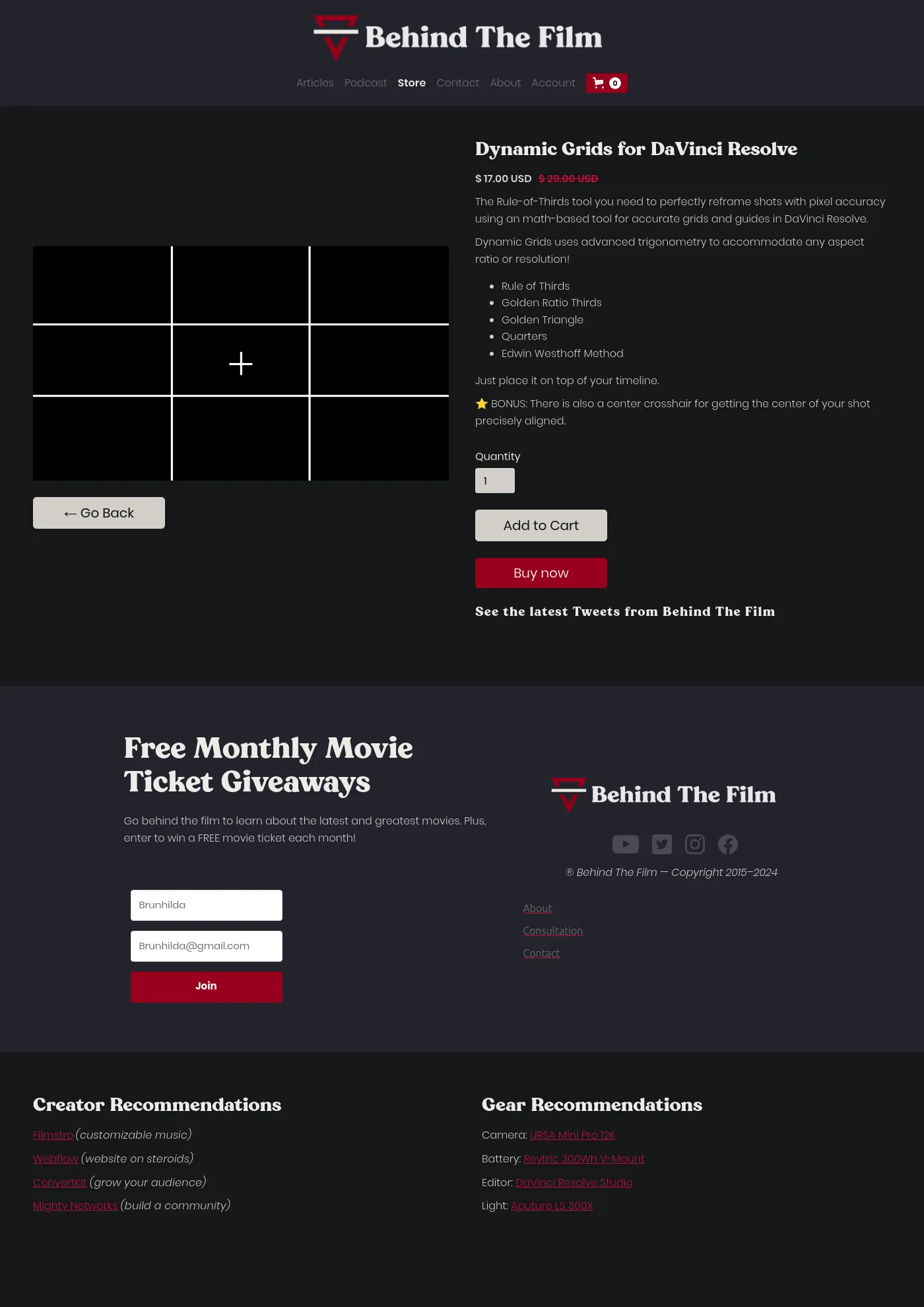 Dynamic Grids for DaVinci Resolve screenshot