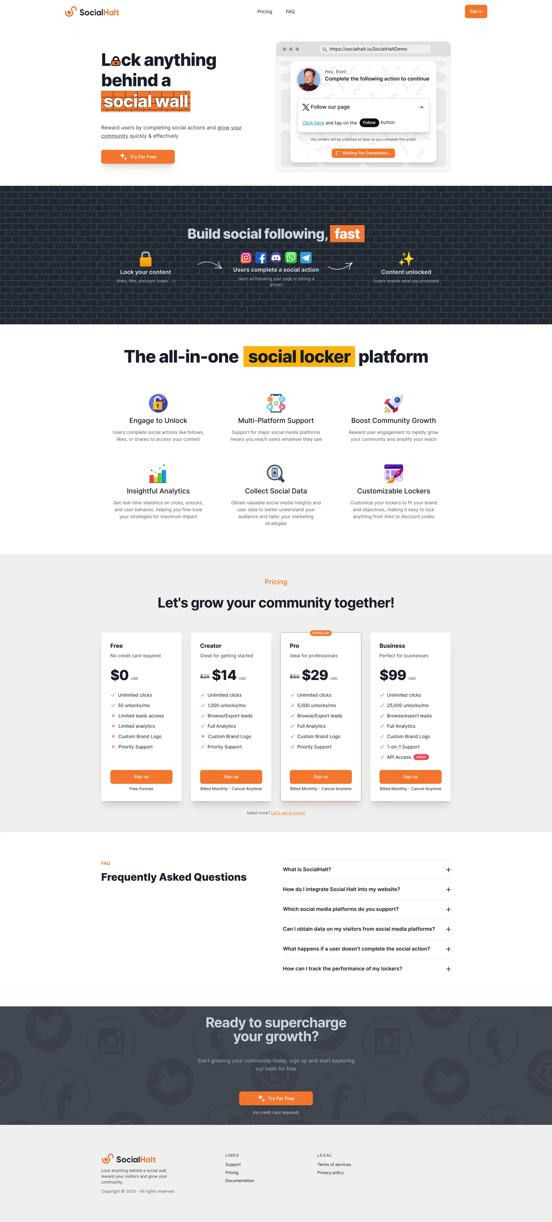 SocialHalt screenshot