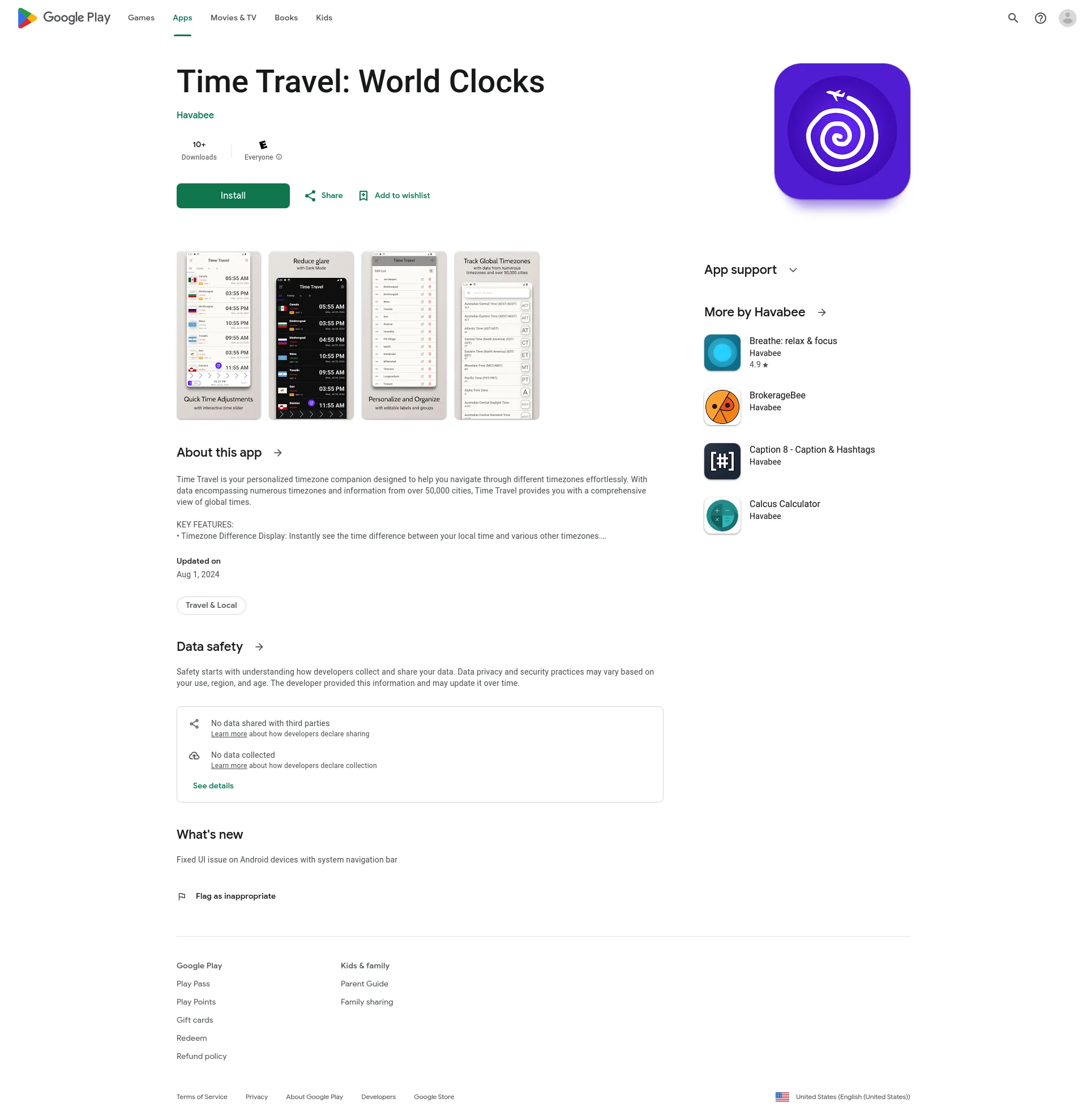 Time Travel: World Clocks screenshot