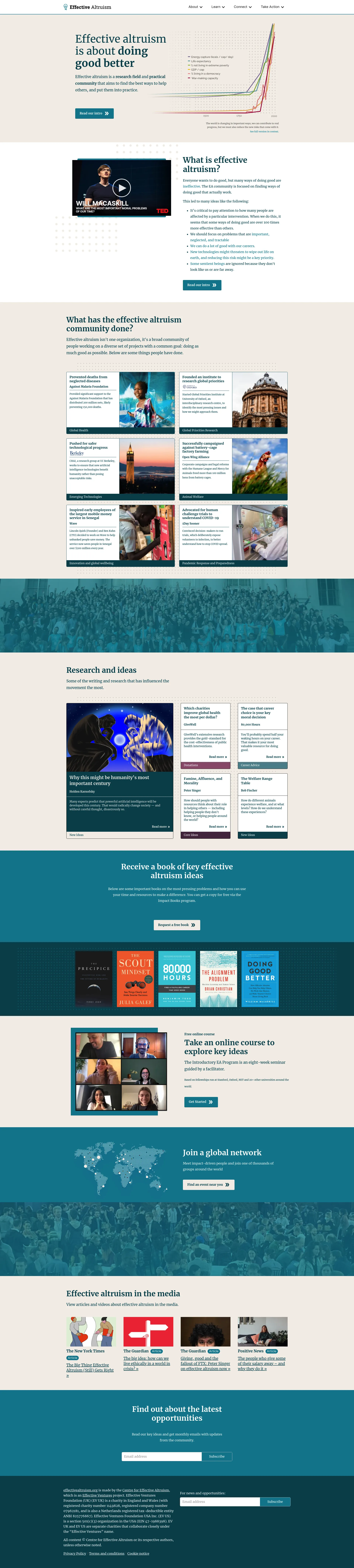 The Centre for Effective Altruism screenshot
