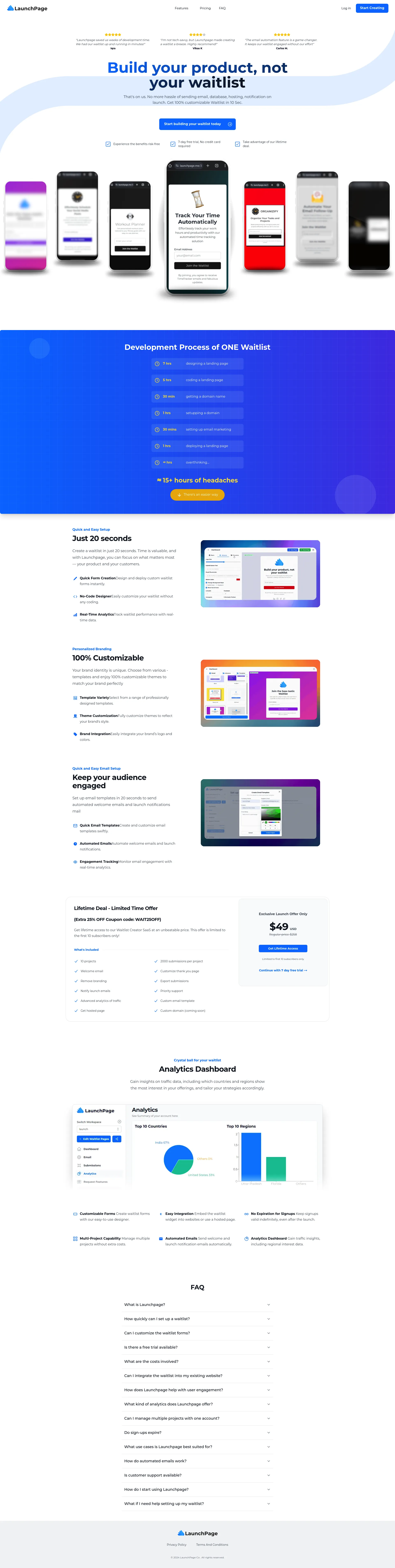 LaunchPage screenshot