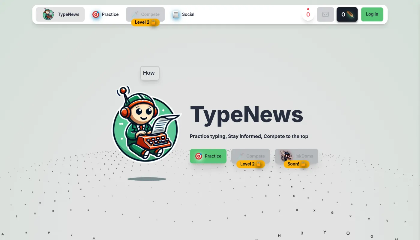 TypeNews screenshot