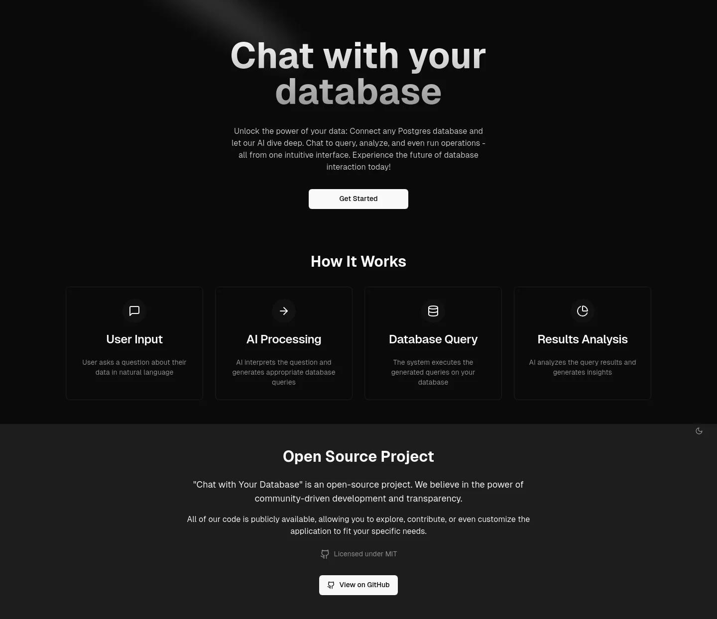 Chat With Your Database screenshot