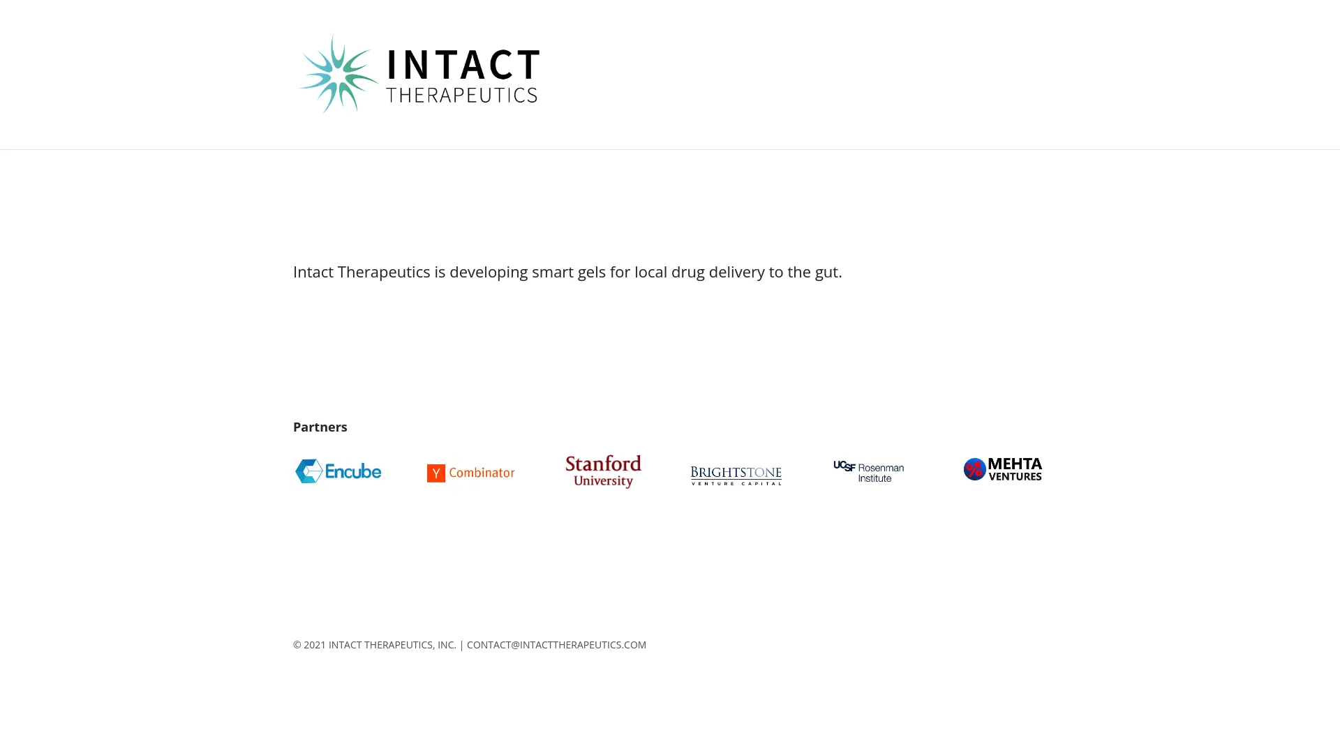 Intact Therapeutics screenshot