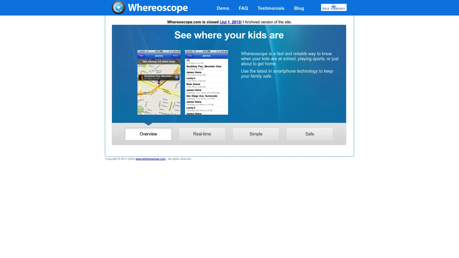 Whereoscope screenshot